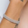 Pulsera tejido plano doble