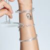 Pulsera lisa triple